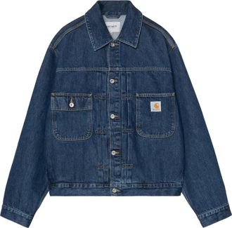 Carhartt Work in Progress Belmar Jacket - Heren - Spijkerjassen - Blauw - L - Katoen - Jassen