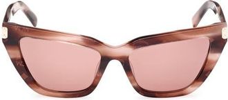 MCM 54mm Cat Eye Sunglasses in Pink /Other /Bordeaux at Nordstrom