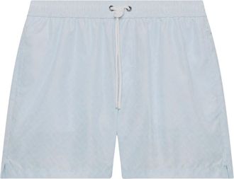 GCDS Essentials Monogram Zwemshorts - Heren - Strandmode - Blauw - S - Polyester - Badmode
