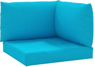 vidaXL Cojines Para Palets 3 Unidades Tela Oxford Azul Claro Vidaxl