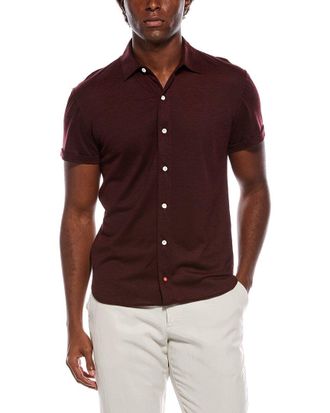 Isaia Wool Sport Shirt