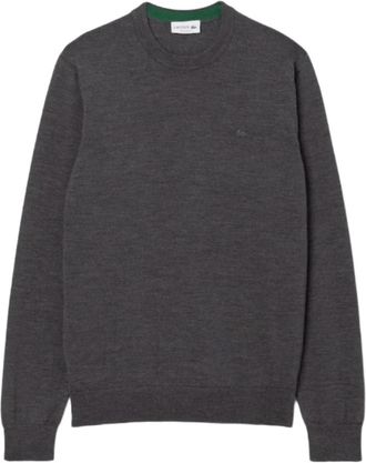 Lacoste Round-neck Truien - Heren - Ronde hals truien - Grijs - XL - Wol - Truien & Vesten