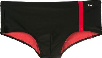 Amir Slama two-tone striped swimming shorts - men - Polyamide/Elastane - GG - Black