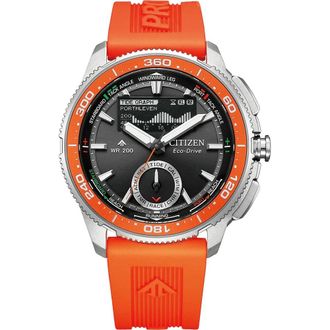 Citizen Promaster WaveTracker Perpetual Chronograph Analog-Digital Moon Phase Black Dial Mens Watch JV3000-13E