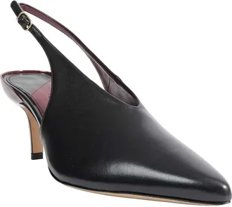 Chlo&eacute; Womens Escarpins Slingback En Nappa Agneau Noir Black Pumps High Heel Shoes