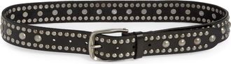 Free People We the Free Sola Studded Leather Belt in Black at Nordstrom, Size X-Small/small