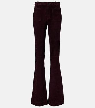 Stouls Laurent suede flared pants