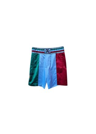 Dolce & Gabbana Tricolour satin shorts Size XL