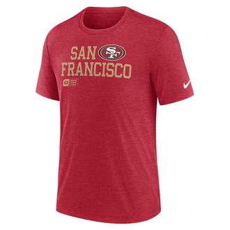Nike San Francisco 49ers Overlap Lockup Nike Mens NFL T-Shirt in Red | NJFDEX4873-U66