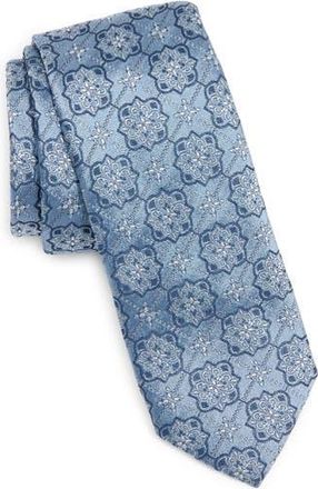 BOSS Cotton Jacquard Tie in Open Blue at Nordstrom Rack