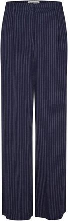 Lollys Laundry Wijde Broek - Dames - Wijde Broeken - Blauw - 2XL - Broeken