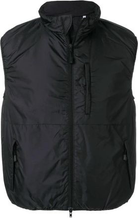 Aspesi Jil Vest - Heren - Bodywarmers - Zwart - 2XL - Leer - Jassen