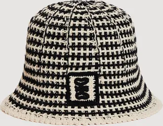 Sandro Crochet-knit bucket hat
