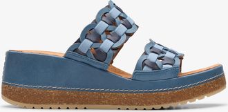 Clarks Kassanda Mule Blue Combination