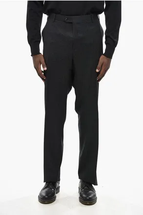 Corneliani Virgin Wool Pants with Scalloped Hem size 60