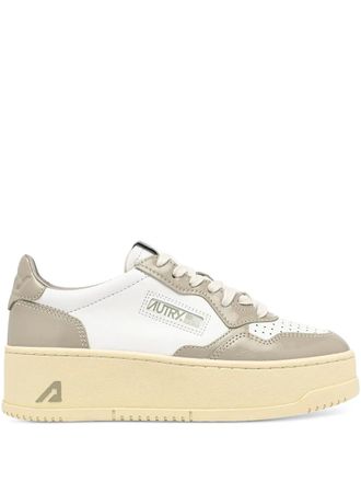 Autry Sneakers Medalist con suola rialzata - Bianco
