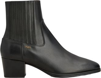 Tod's Platte schoenen - Dames - Laarzen met Hak - Zwart - 36 1/2 EU - Schoenen