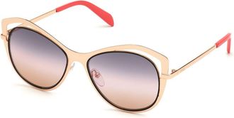 Pucci Emilio Pucci EP0130 28B Womens Sunglasses Gold Size 56