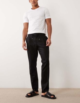 HUGO BOSS Getlin - Pantaloni slim eleganti neri-Nero
