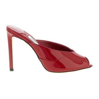Jimmy Choo London Dames, Schoenen, Rood, Maat: 39 1/2 EU Leer