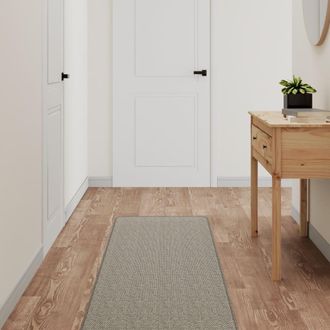 vidaXL Vidaxl - Alfombra De Pasillo Con Aspecto De Sisal Gris Taupe 50x300 Cm