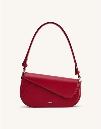 JW PEI borsa a spalla Addisyn in rosso bordeaux intenso
