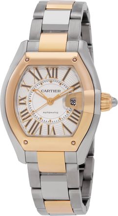 Cartier Roadster Medium Automatic White Dial Watch W2RD0009