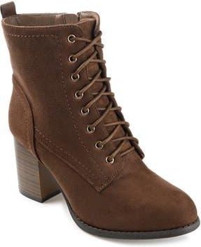 Journee Collection JOURNEE Baylor Lace-Up Boot in Brown at Nordstrom Rack, Size 7.5