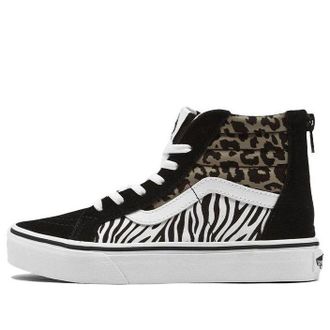 Vans Sk8-hi Zip Casual GS Leopard Print Blackleopard VN0A4UI42JK
