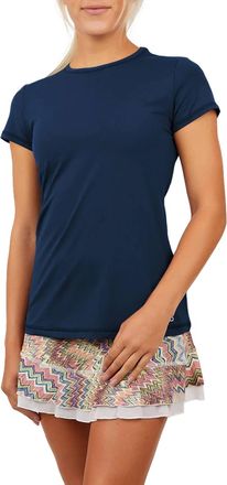 Sofibella Uv Colors Short Sleeve Tee In Navy
