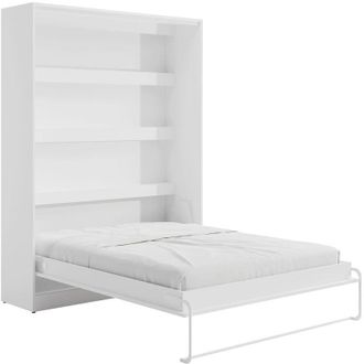 Vente-Unique Letto estraibile 160 x 200 cm Apertura verticale manuale Con LED Bianco - RAPILI
