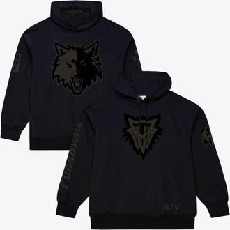 Mitchell & Ness Mens Mitchell & Ness Black Minnesota Timberwolves Phantom Fleece Hoodie at Nordstrom, Size Medium