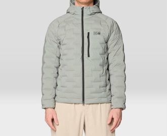 Mountain Hardwear Stretchdown Hoody In Wet Stone