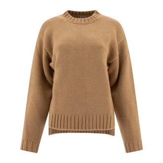 Ines De La Fressange Round-neck Knitwear, female, Beige, M, Paulin Jumper