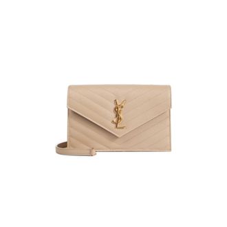 Saint Laurent Cassandre Envelope Chain Wallet