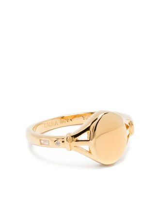 V JEWELLERY Tilly Signet pinky ring - Gold