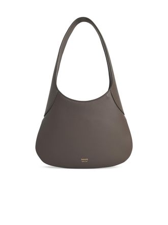 Khaite Joan Kleine graue Lear-Tasche