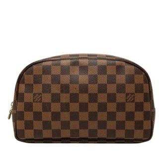 Louis Vuitton Pre-owned Vintage Damier Ebene Canvas Clutch - - Pre-owned - Donna - Marrone - ONE SIZE