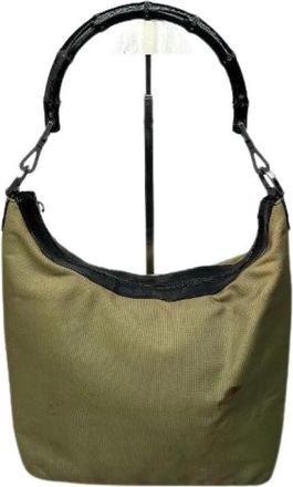 Gucci Pre-owned Vintage Schoudertas - Dames - Vintage Schoudertas - Beige - ONE Size - Leer - Vintage