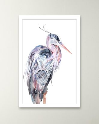 RFA Fine Art Heron No. 25 Framed Giclee by Elizabeth Becker