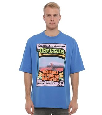 Dsquared2 Blue Crew Neck T-Shirt