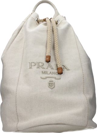 Prada mannens Stoffen Schoudertassen Beige/Natuurlijk