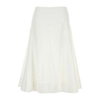 Khaite Midi Skirts, female, White, Size: XS Artin Skirt