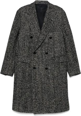 Tagliatore Jassen, Heren, Zwart, M, Wol, Double-Breasted Jas