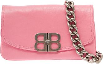 Balenciaga Pink BB Soft Flap leather shoulder bag