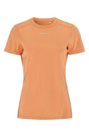 Craft Essence Perforated Jersey T-Shirt in Apricot at Nordstrom, Size X-Small