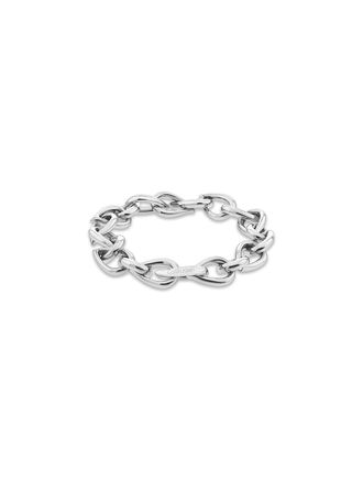 Calvin Klein Womens Sculptural Link Bracelet - Silver - OS