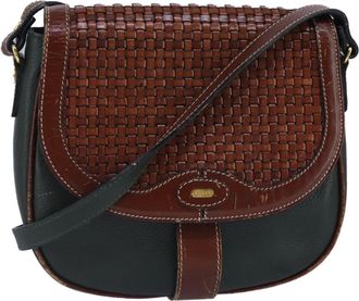 Bally Vintage Leather Leather Shoulder Bag Bag (Pre-Owned)