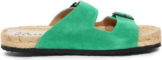 Maneb&igrave; Nordic Sandalen Hamptons Suede Avocado - Dames - Sandalen - Groen - 41 EU - Schoenen