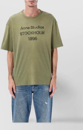 Acne Studios graphic print oversized crewneck t-shirt